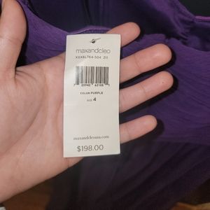 Max and Cleo Purple Maxi dress